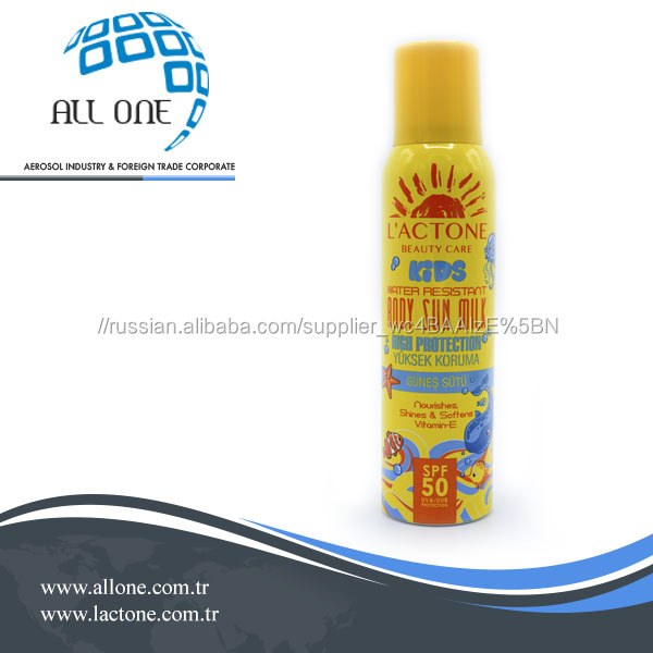 Солнцезащитная молоко пена для детей от Lactone 50 SPF 150 мл