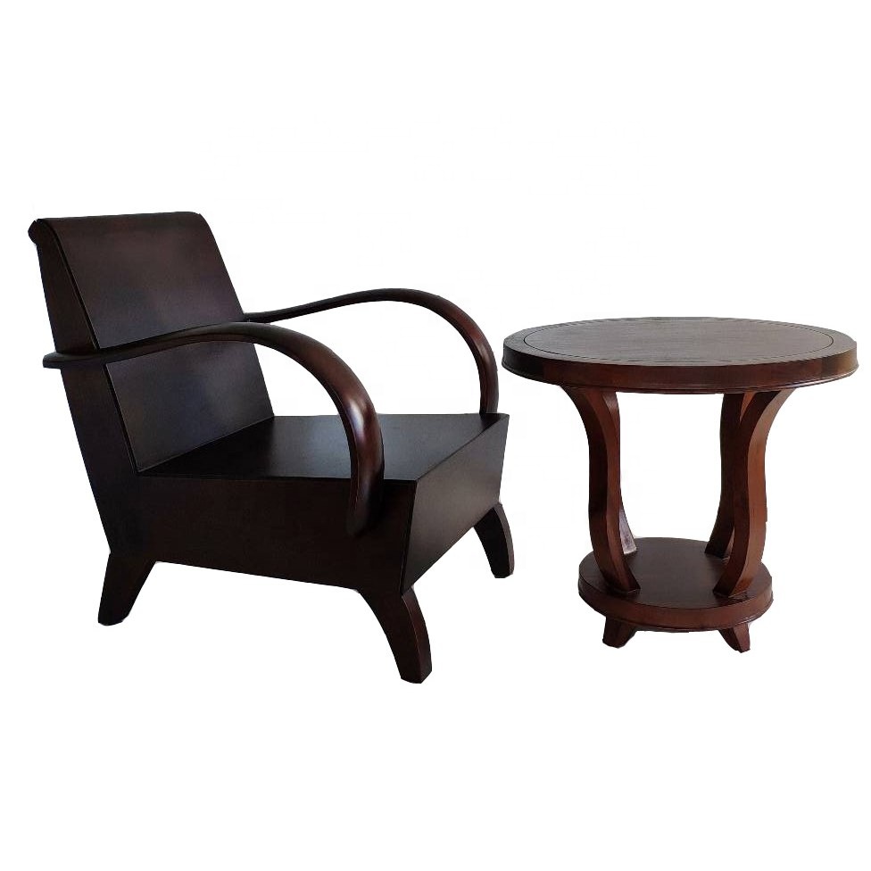 Top quality wood sofa armrest living room antique furniture sets home decor