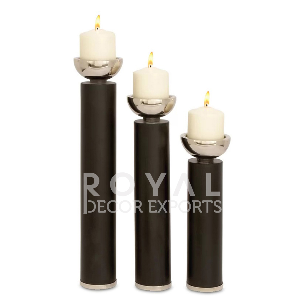 Wood Candle Holder Insert Metal Holders
