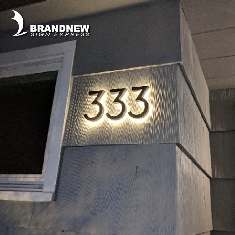 BRANDNEWSIGN Заводская поставка 3d гравировка гостиничный номер количество знаков