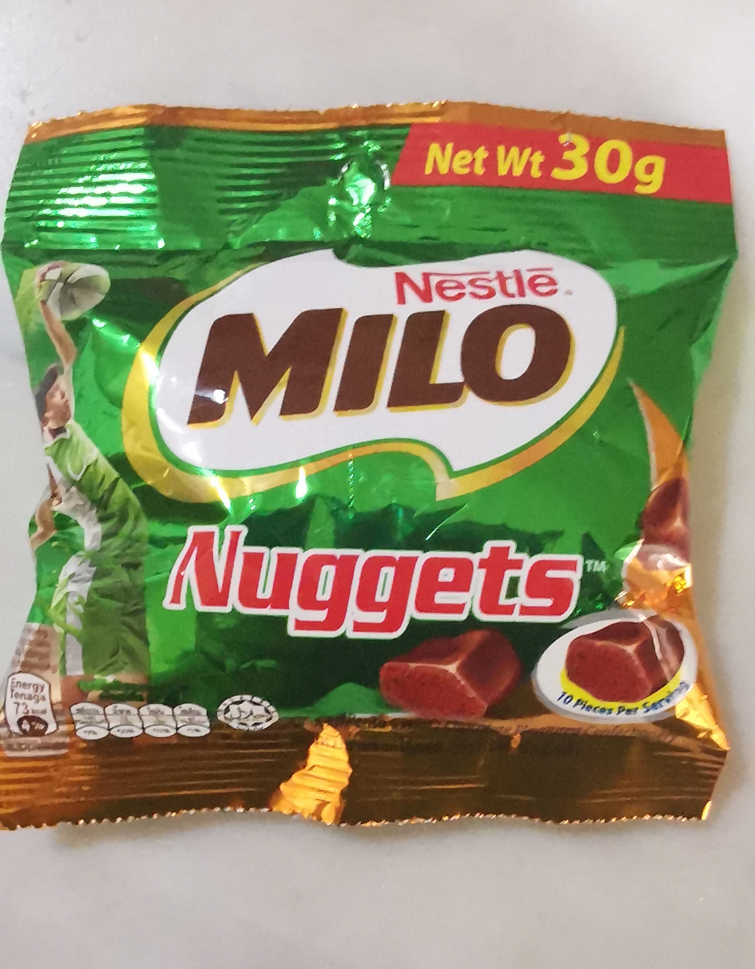 С принтом «Milo» шоколадный солодовый снэк-самородки