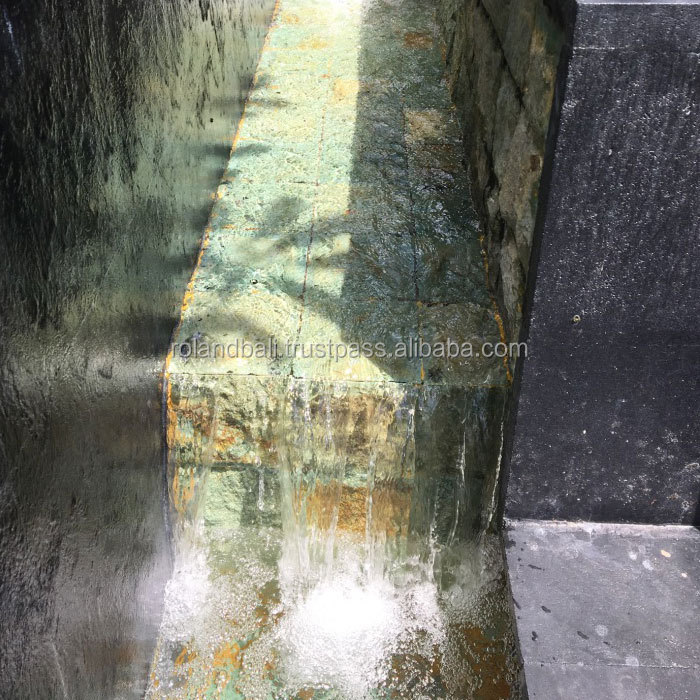 Зеленая каменная облицовка стен, камни Верде WC006, натуральный камень для облицовки