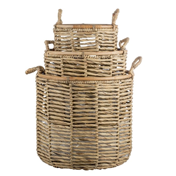 Spring&Summer 2019 high quality handmade natural bamboo rattan basket BK201967 ACHIO Vietnam manufacturer SGS, INTERTEK