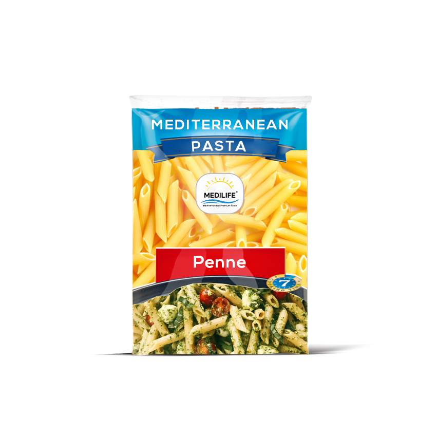 Паста Penne, короткие макароны, Подушка-мешок 500 г,