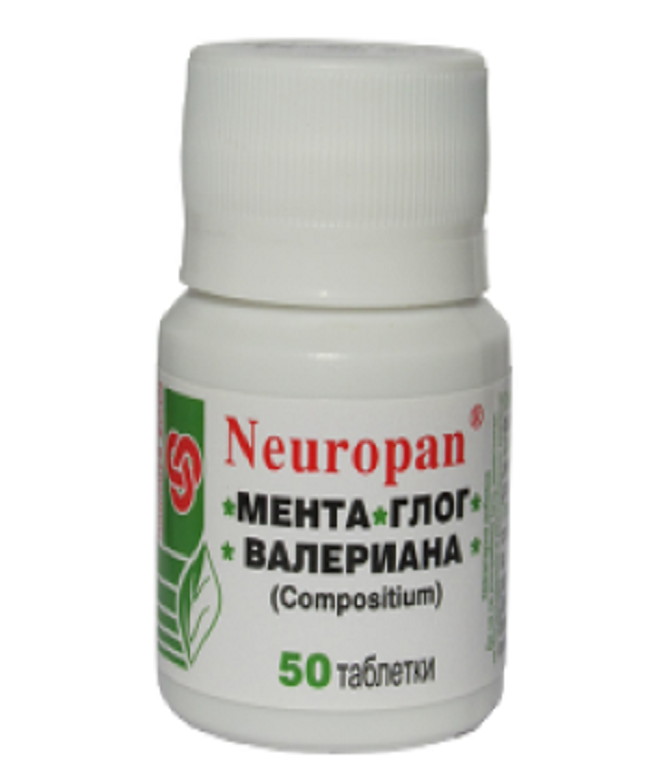 10 000 таблеток, нейропан, оригинальная мята, боярышник, валериана от Panacea Original