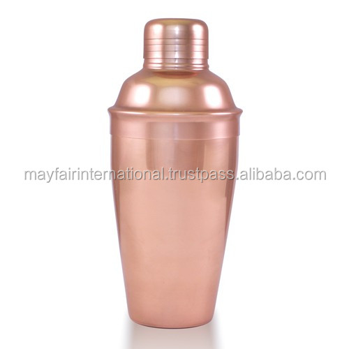 Deluxe Cocktail Shaker With Copper Plating