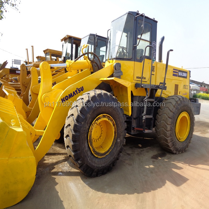 Подержанный колесный погрузчик komatsu wa380, оригинал из Японии, в Шанхае