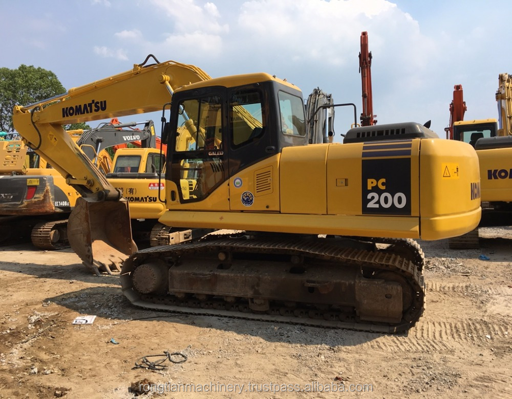 Хорошее качество используется Komatsu экскаватор PC200 для продажи/Komatsu экскаватор с низкой ценой