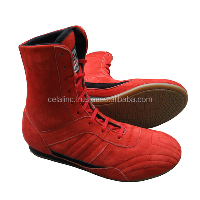 Suede Leather Wrestling Shoes