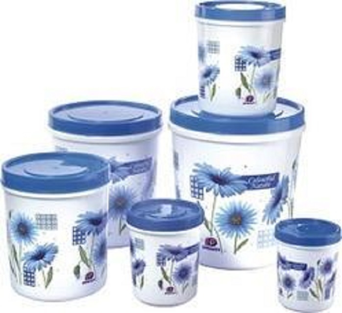 8 PCS Airtight Plastic Organizer Storage Boxes Set for Home or Office Efficient Use Storage Container by Manufacturer
