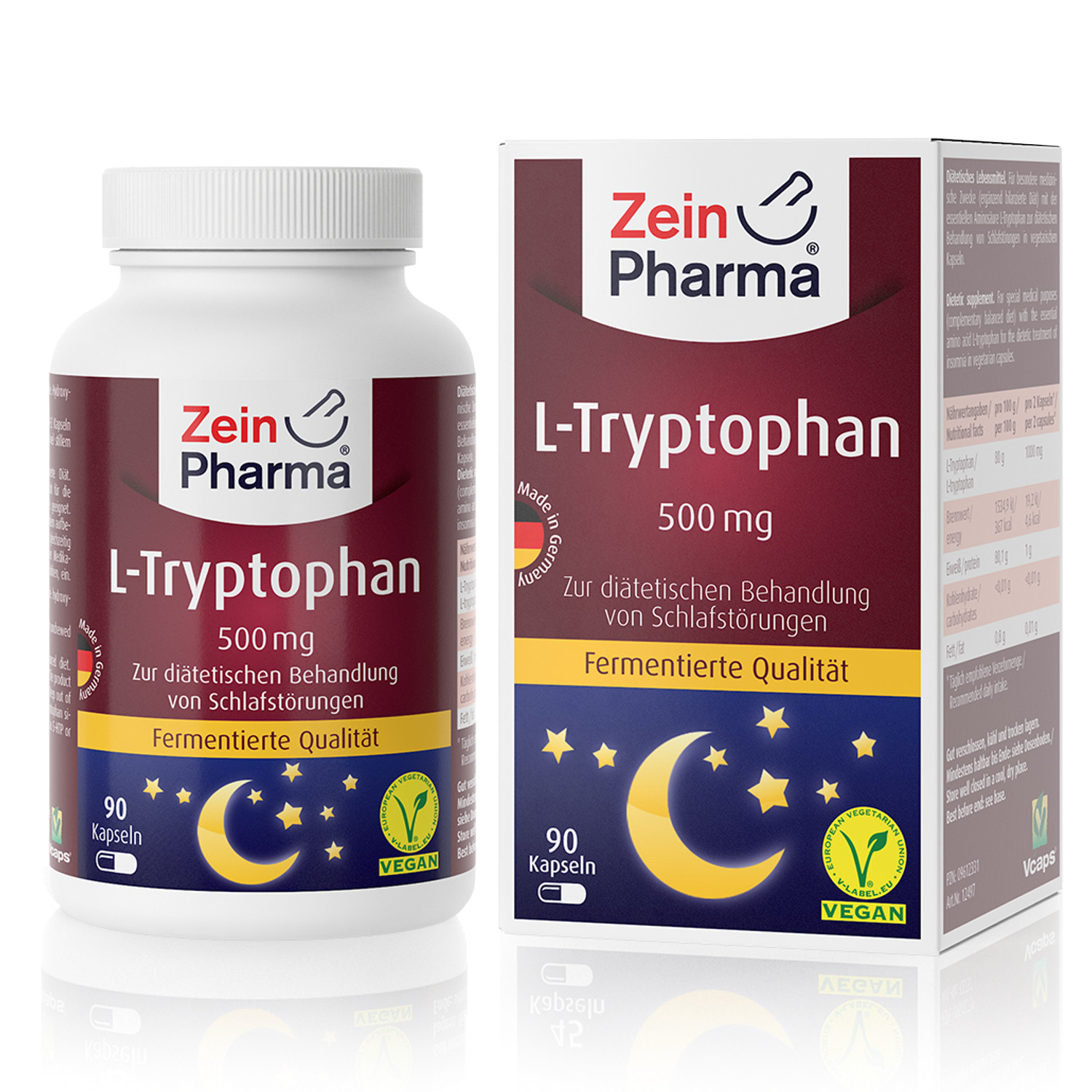 ZeinPharma L-Tryptophan Capsules Made In Germany High Quality Healthcare Supplement Brain Health Sleeping Custom Private Label