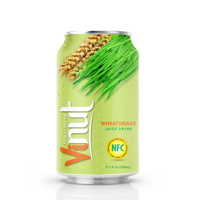 330ml Canned Wheatgrass juice drink