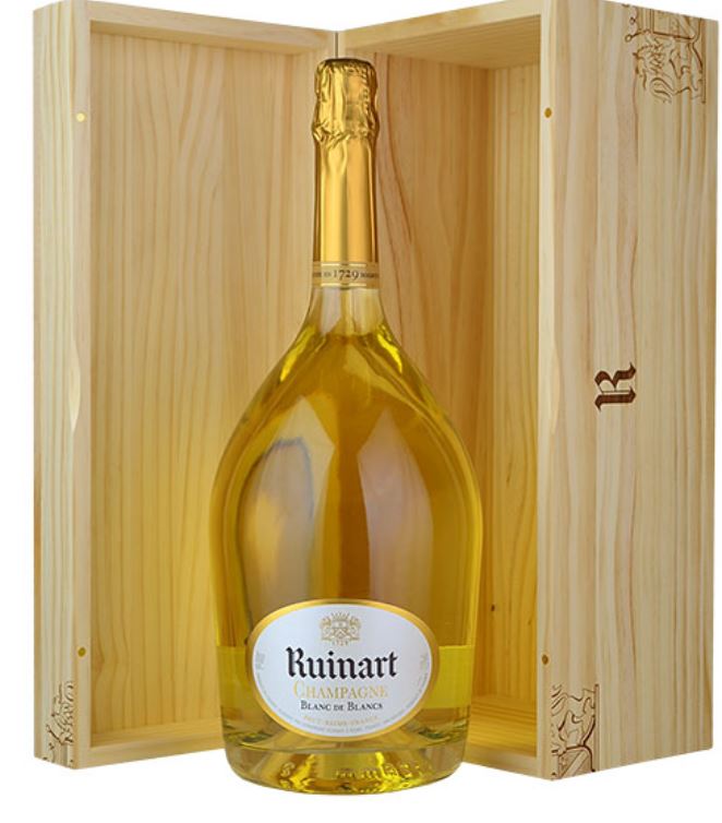 Ruinart Blanc de Blancs NV Champagne Jeroboam (3 litre) in Wood Box