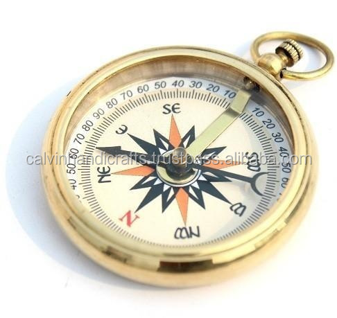 Brass Nautical yellow dial compass shiny pendant Nautical Pendant Compass FOR PENDANT CHCOM497