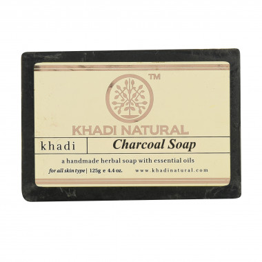 Натуральное травяное мыло KHADI с древесным углем
