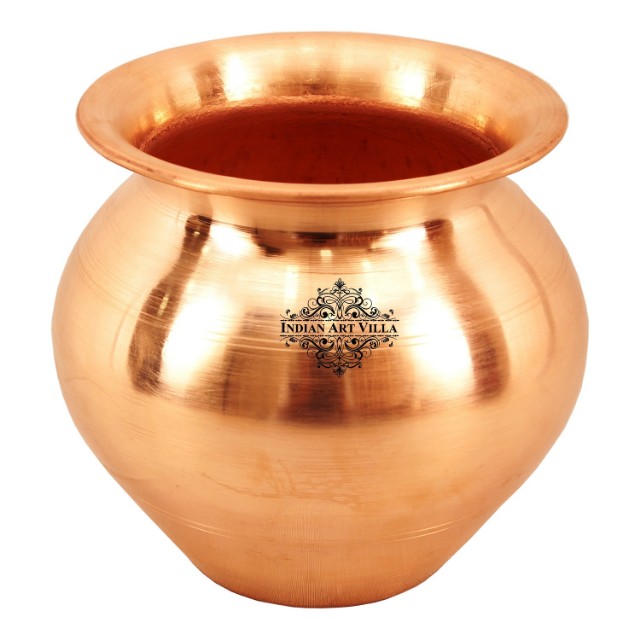 Индийская художественная Вилла из чистой меди lota pot