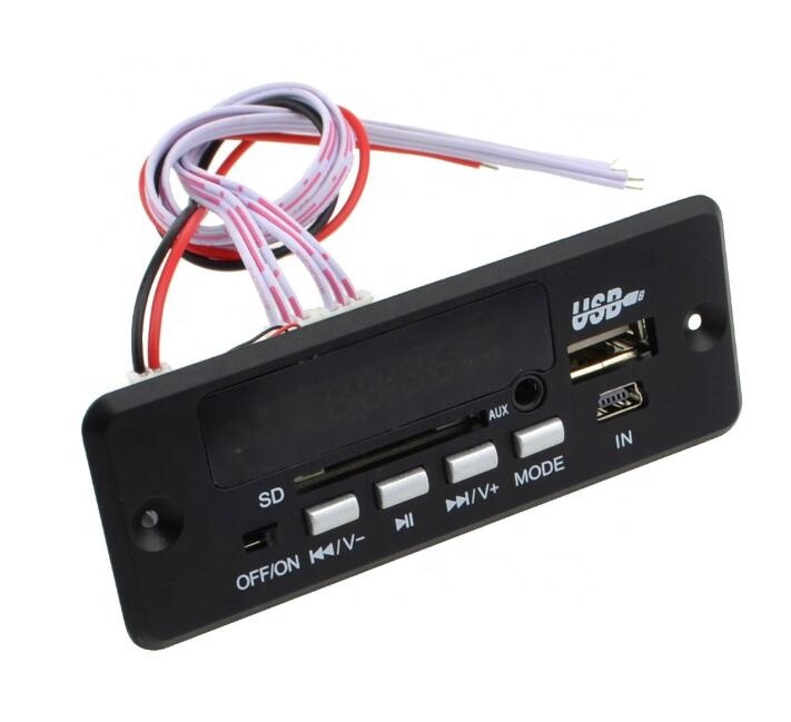 Автомобильный FM-радиоприемник Taidacent 5 в 12 В, стерео декодирующий модуль, USB MP3 декодер, плата