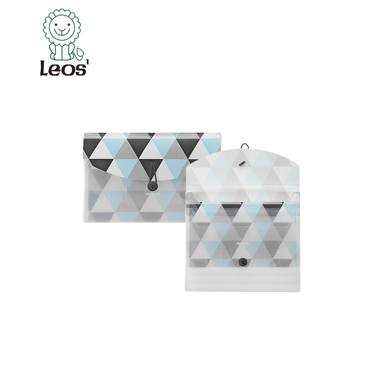 Leos Office Stationery A4 Geometric File Folder