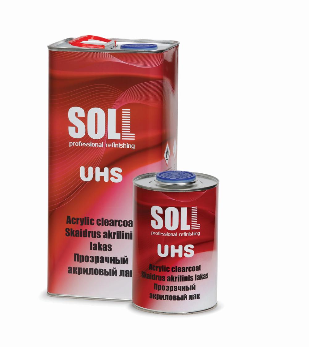 Акриловое прозрачное пальто SOLL UHS с отвердителем
