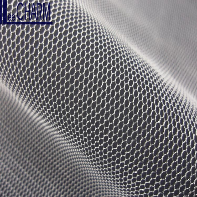 LCSH509 Taiwan 30D Knitted Hexagon Wedding Net Fabric