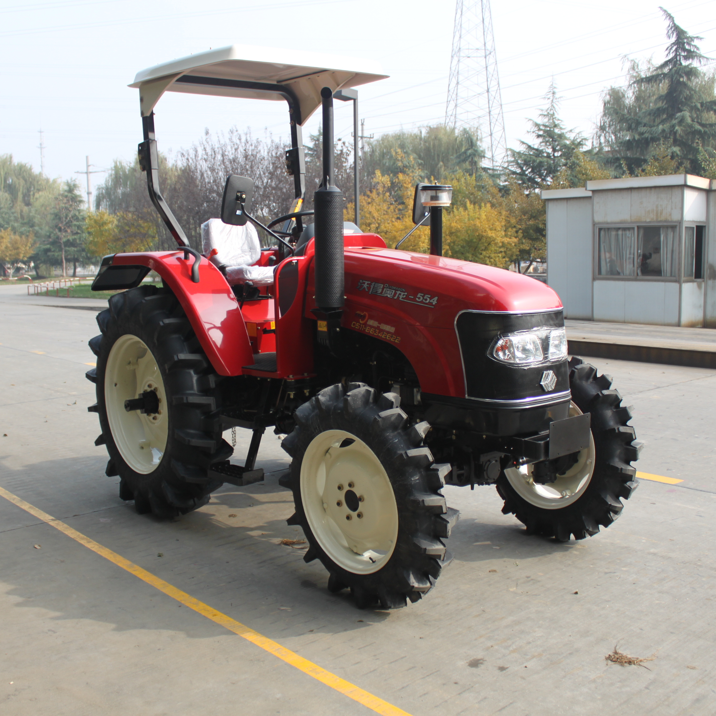 Сельскохозяйственная техника 55HP 4WD, маленький мини-трактор с инструментами