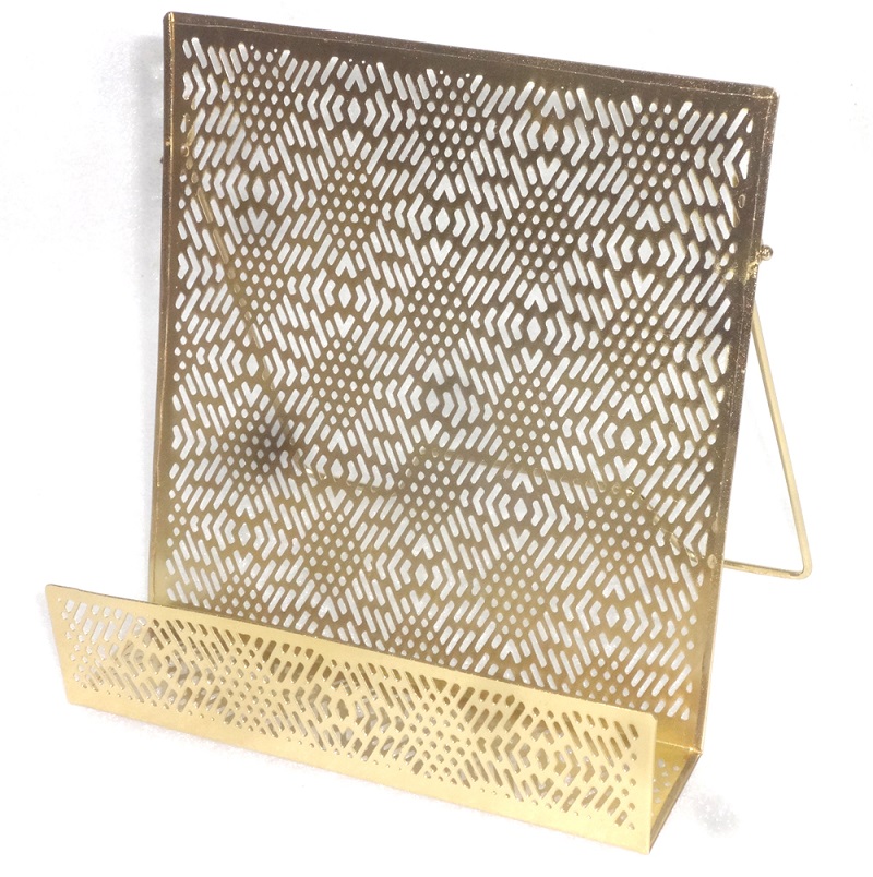 New Metal Iron Etching Sheet File holder display brochure rack book stand