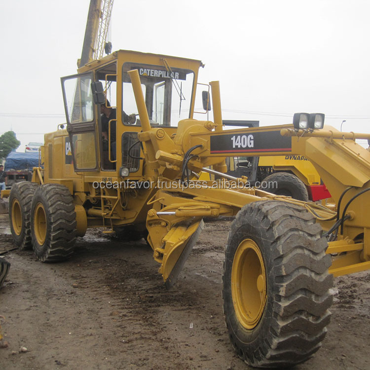 Автогрейдер 140 г распродажа от Caterpillar Японии, используется дешевый Cat 140 г автогрейдер в Шанхае