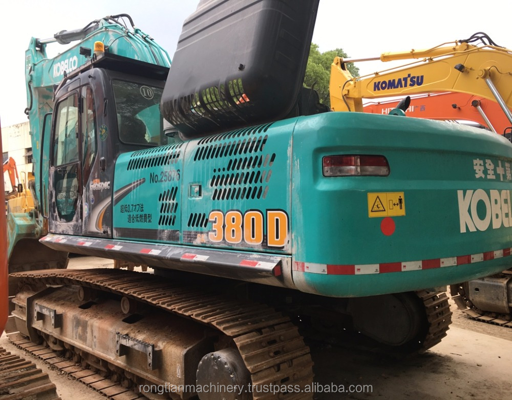 Грузоподъемность 40 тонн, Японский Б/у экскаватор kobelco SK380 для продажи на площадке в Шанхае