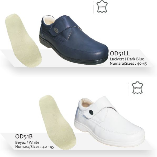Genuine Leather Shoes for Men Doctors Orthopedic Hospital Nursing Shoe Models
