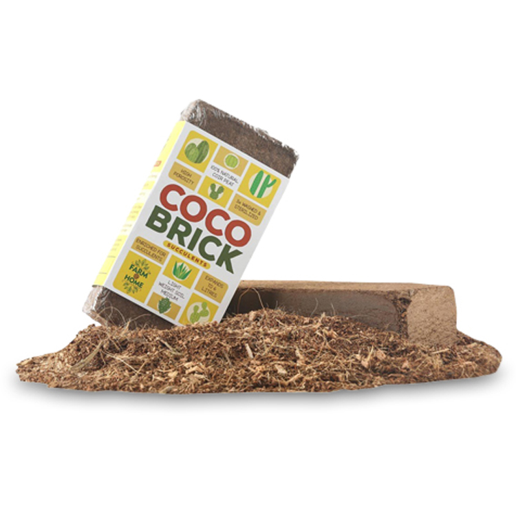100% натуральный торф Gro-Med Coco кирпичи
