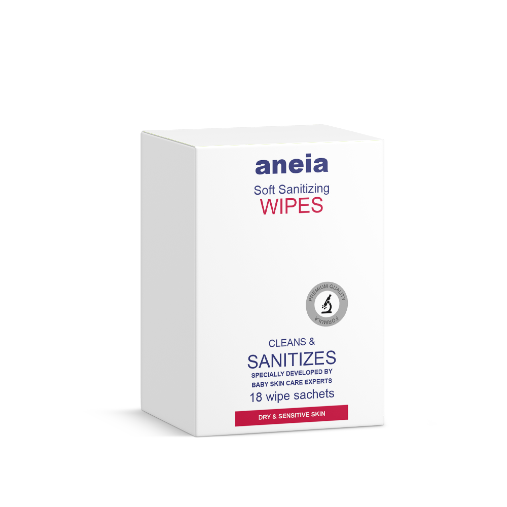 Aneia-немецкие мягкие салфетки для младенцев (ISO, Herbal), 18 салфеток в коробке