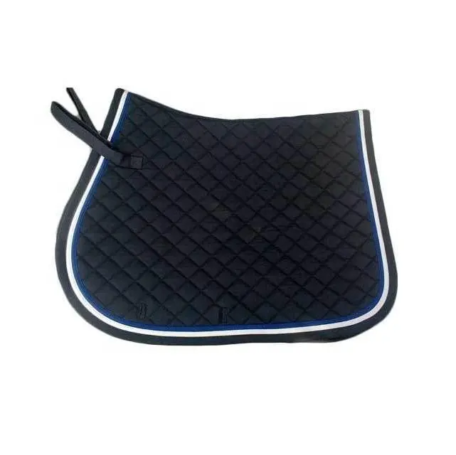 Diamond Quilted Corded Premium Fabric Horse English Saddle Pad