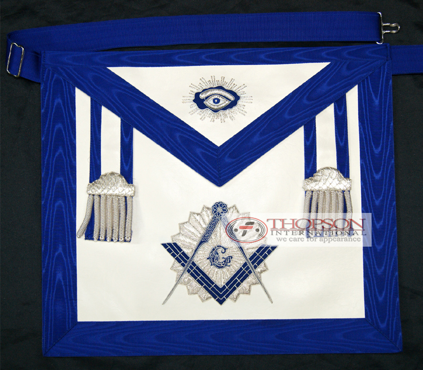 Masonic Master Mason Blue Lodge apron Square & Compass