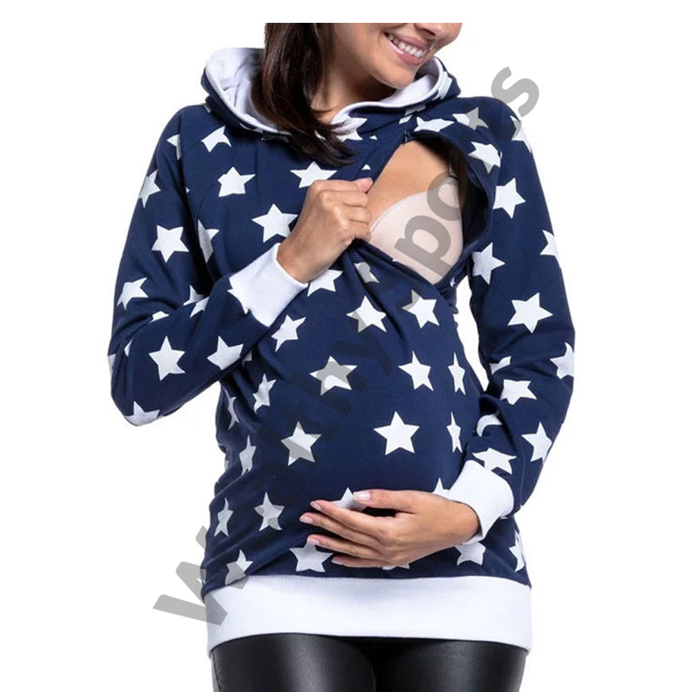 Fashionable maternity hoodieCustom maternity clothes