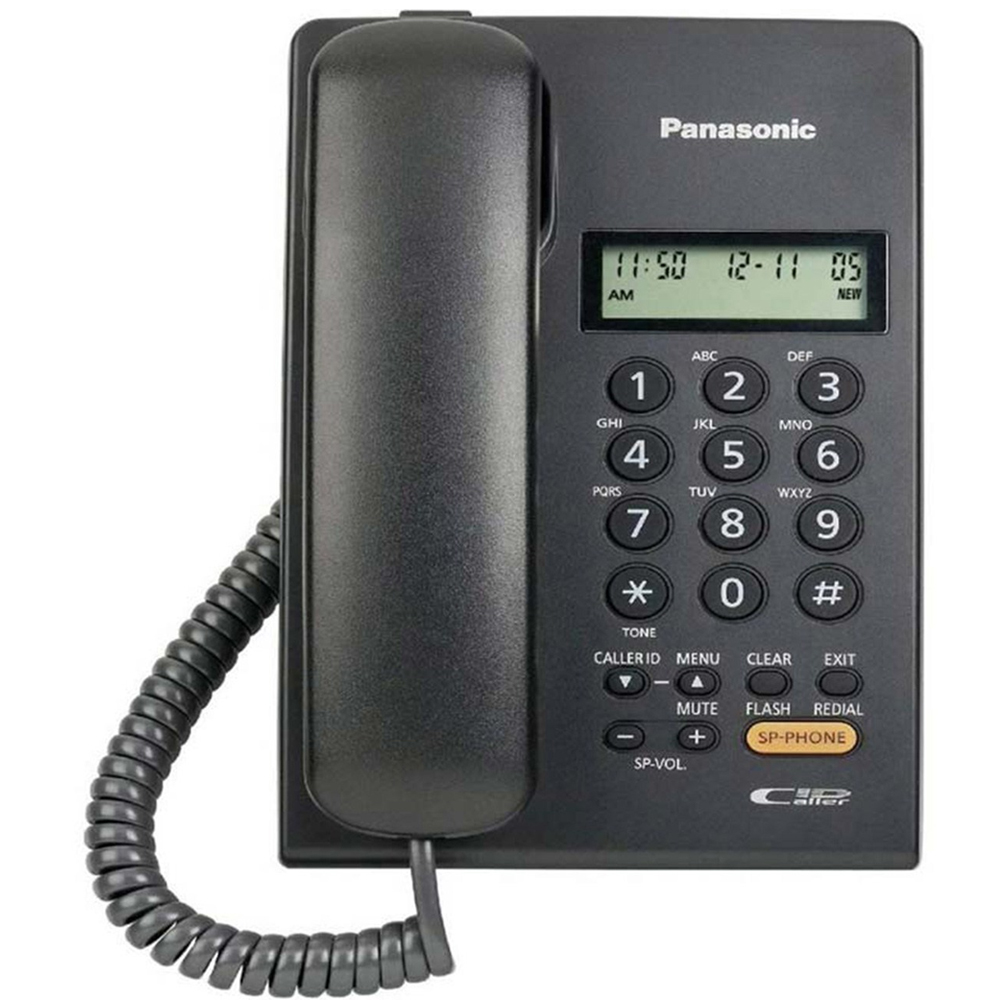 Panasonic KX-TSC62 с одиночной линией телефон работать с АТС проводной ЖК-дисплей экран линии питания Caller ID громкой связи