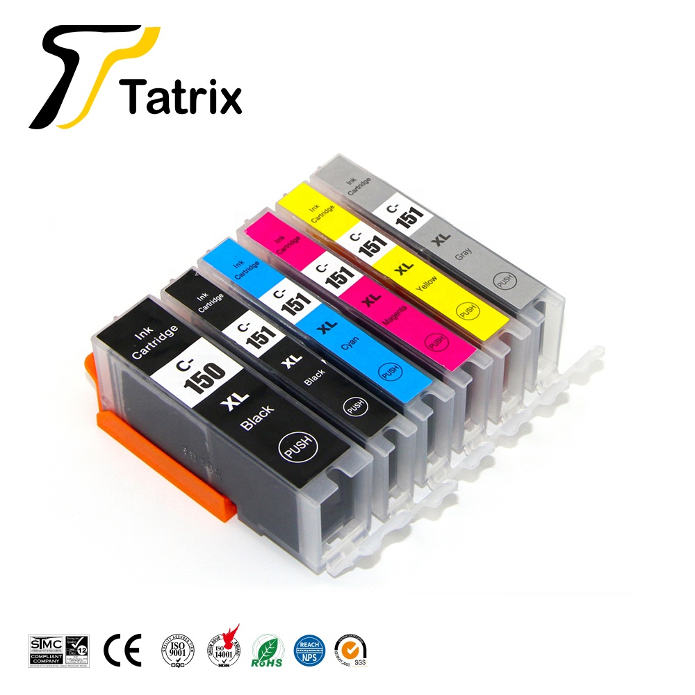 Tatrix PGI-150XL PGI150XL CLI-151XL CLI151XL совместимый картридж с чернилами для принтера для Canon PIXMA MG5410 IP7210 IP8710
