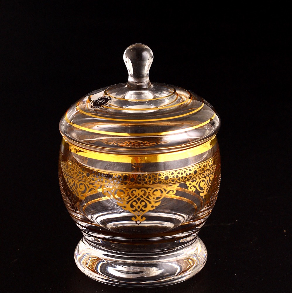 Сахарница 1551 (1 шт.), декор: Нида, цвет: золотой
