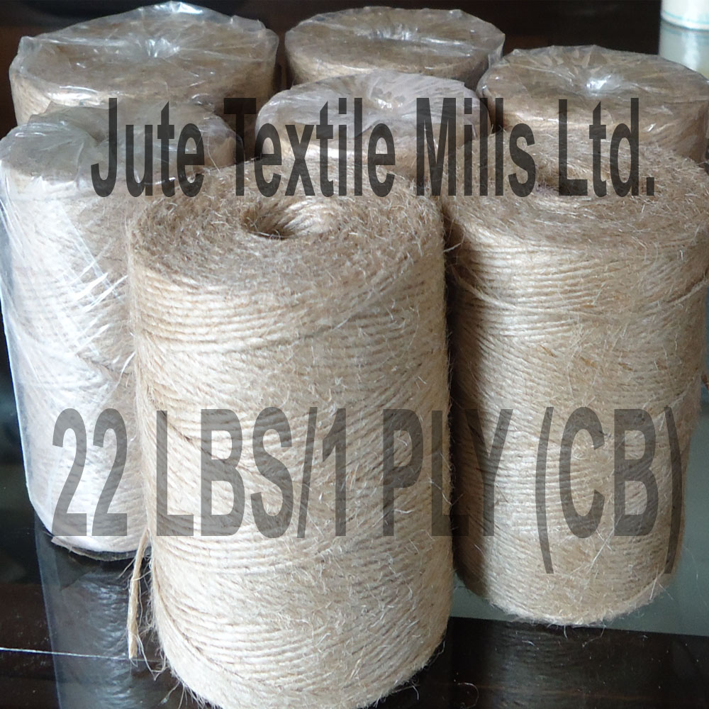 22 LBS /1PLY CB Quality Jute Yarn 100% Tossa