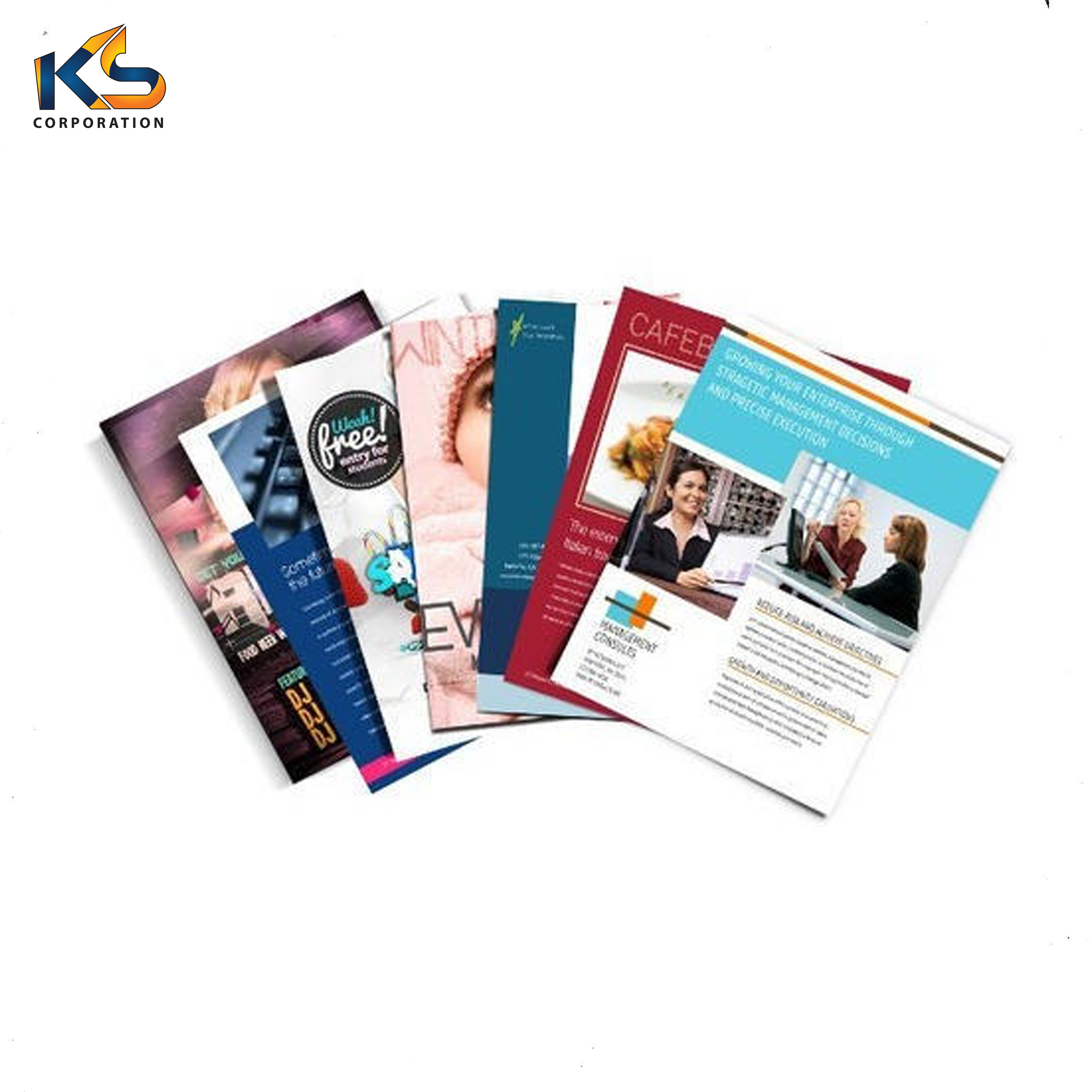 folding brochure, magazine, flyer, book printing