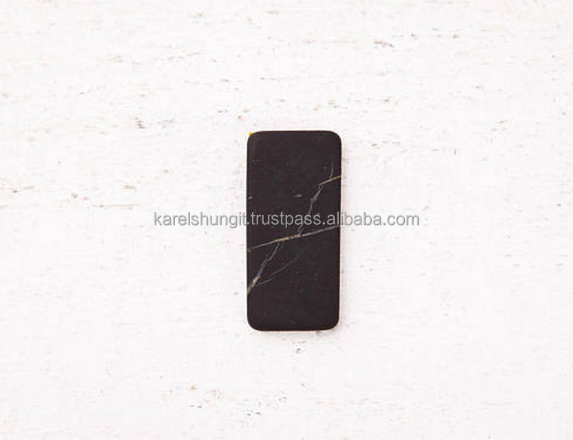 Shungite 15*30*2 мм галька, неполированная защита сотового телефона