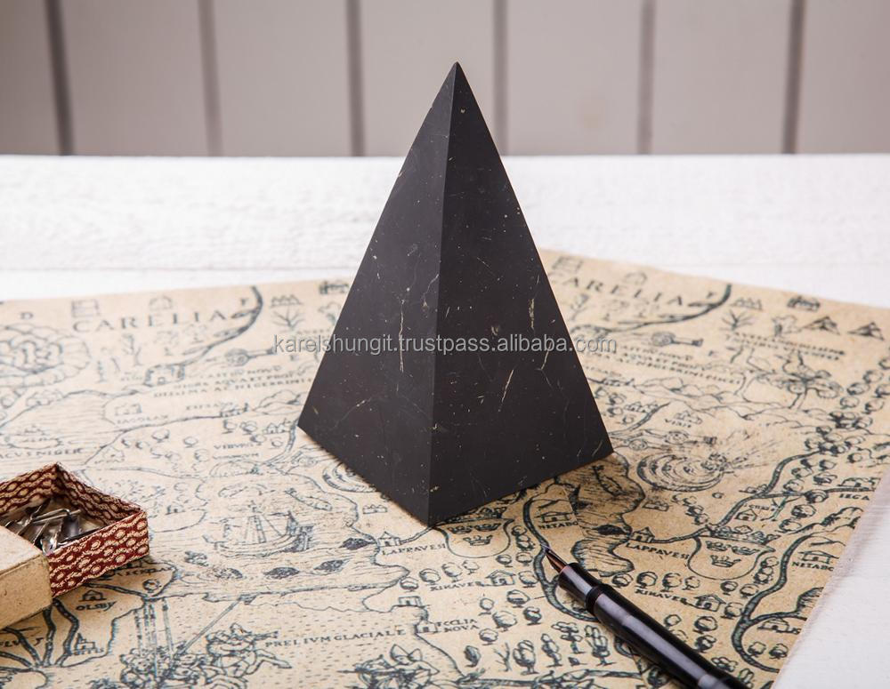 Неполированные пирамиды Shungite, высота 3-10 см, пирамида Shungit