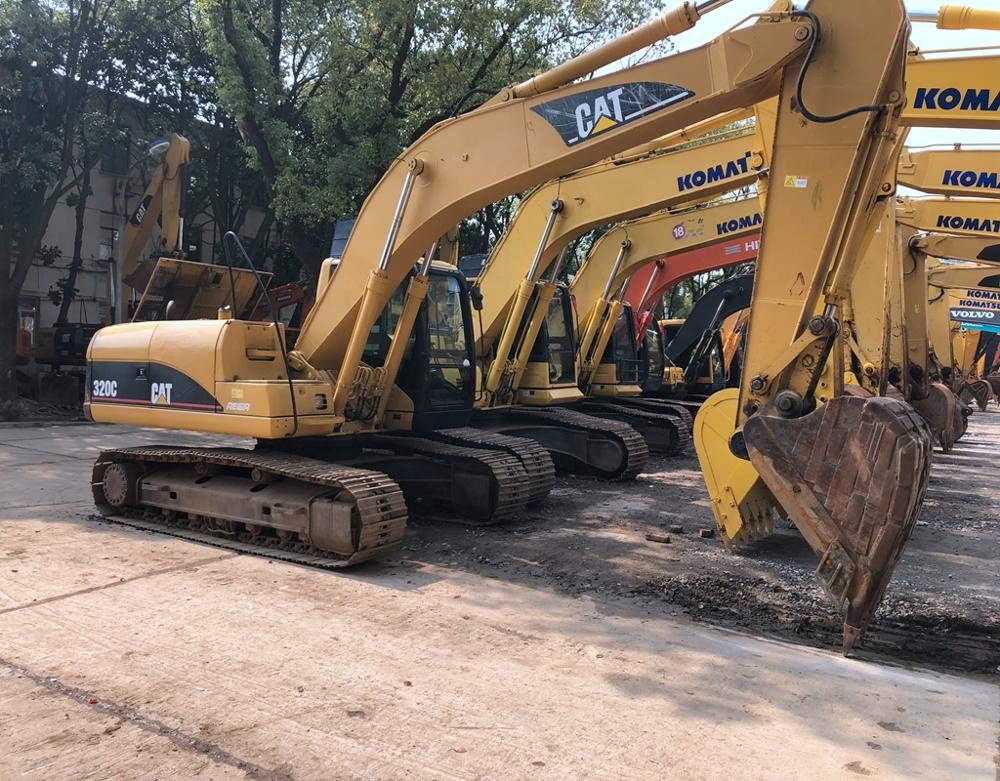 Низкая цена, гидравлический гусеничный экскаватор cat 320C из Японии, в наличии, горячая распродажа
