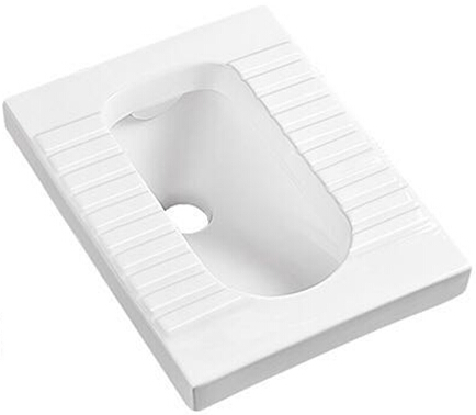 China sanitary ware factory supply floor mounted urinal without fender 810 ceramic 560x430x230mm squatting pan wc toilet