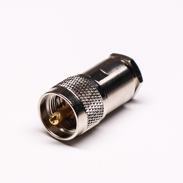 Коаксиальный Разъем PL 259, Прямой зажим типа UHF «папа» для кабеля