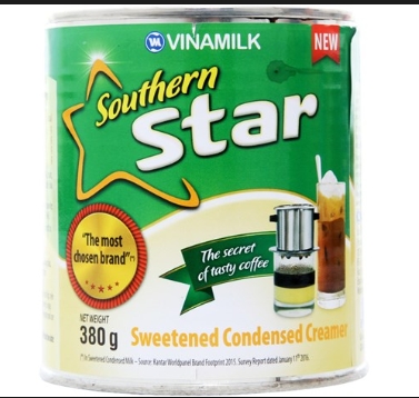 Sweetened condensed milk, Vinamilk Sweetened Condensed Creamer Southern Star 380g