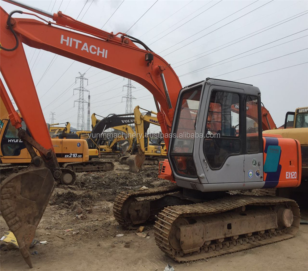 Б/у hitachi 120 экскаватора, экскаватор hitachi ex120-2 экскаватор для продажи