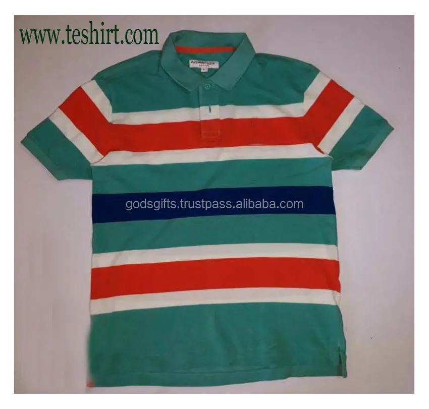 direct factory sale Promotional Polo T-shirt OEM Yarn dyed Stripes latest design Mens Polo t shirt wholesale tirupur bamboo