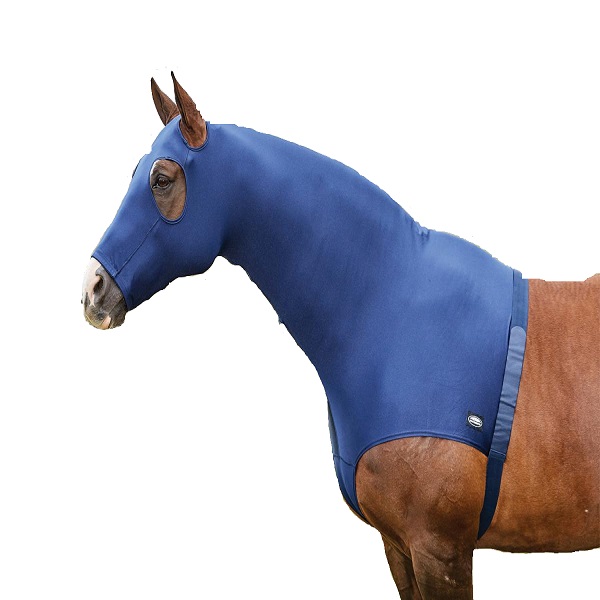 Navy Lycra STRETCH HOOD WITH ZIP