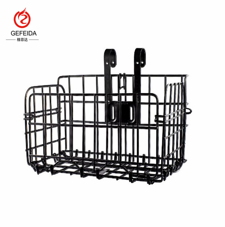 Manufacturers wholesale bicycle basket Foldable Heavy wire folding bike front basket