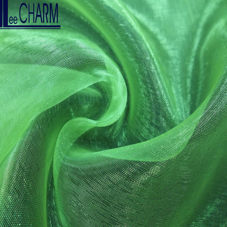 LCSH020 100% Shiny Nylon Organza Fabric